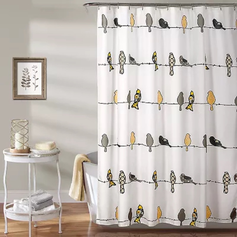 Lush Decor Rowley Birds Shower Curtain